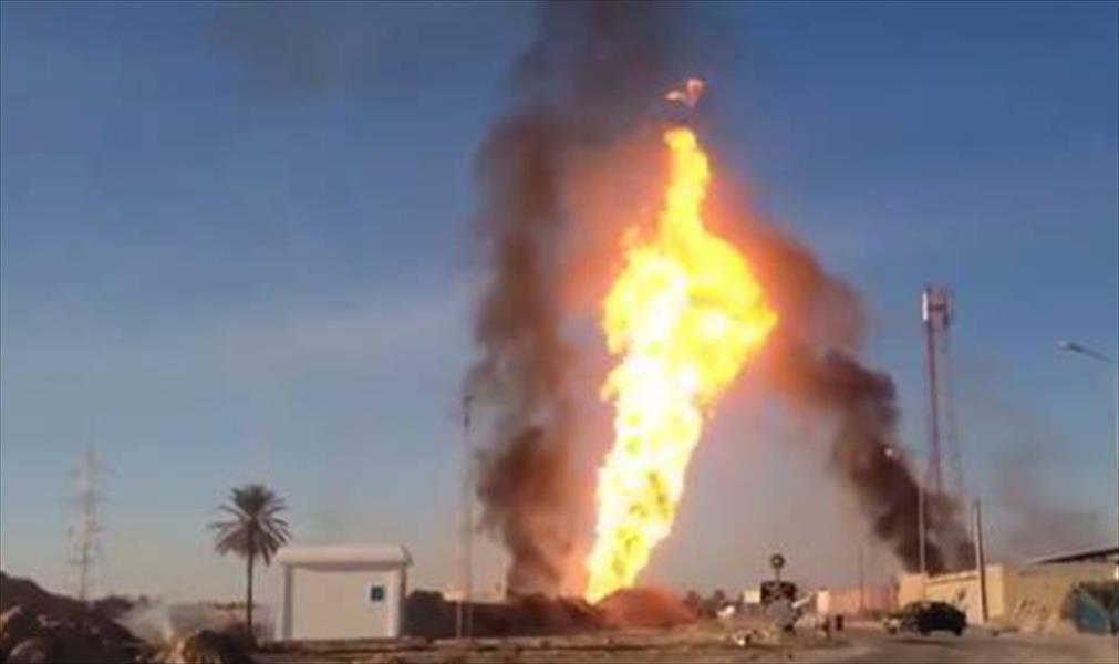 انفجار أنبوب الغاز المكثف في ولاية قابس بتونس