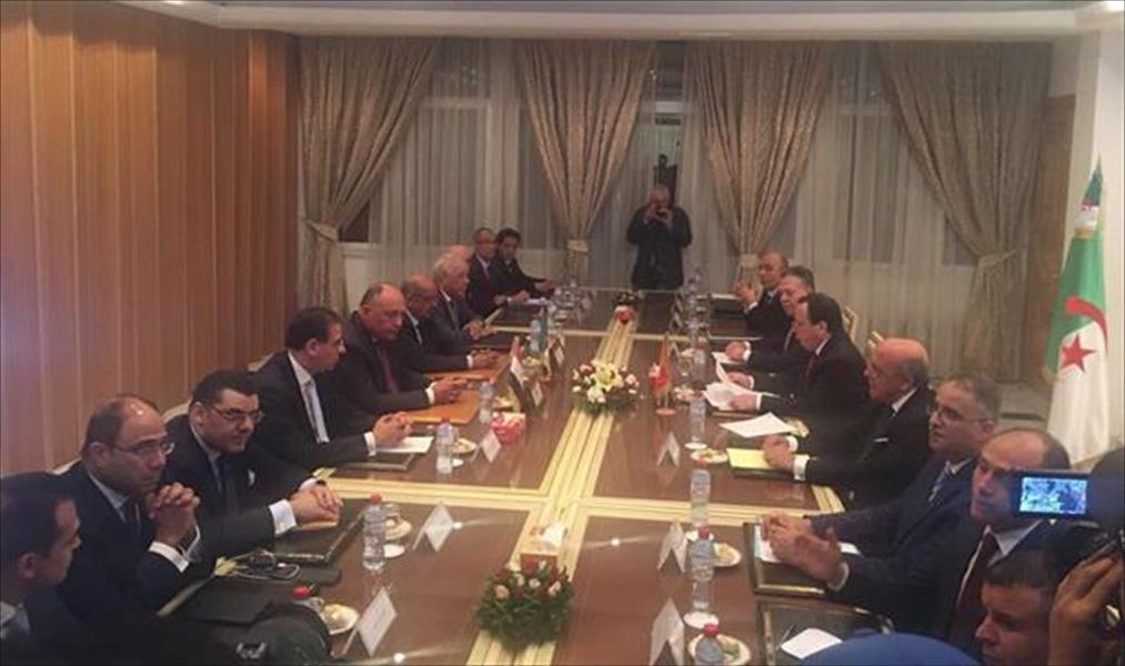 بدء اجتماع وزراء خارجية مصر وتونس والجزائر بشأن ليبيا