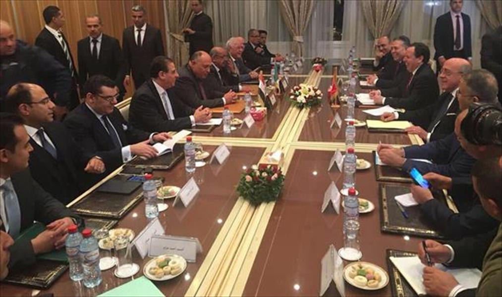 وزراء خارجية مصر وتونس والجزائر يرفضون التصعيد ومحاولات تقويض العملية السياسية في ليبيا