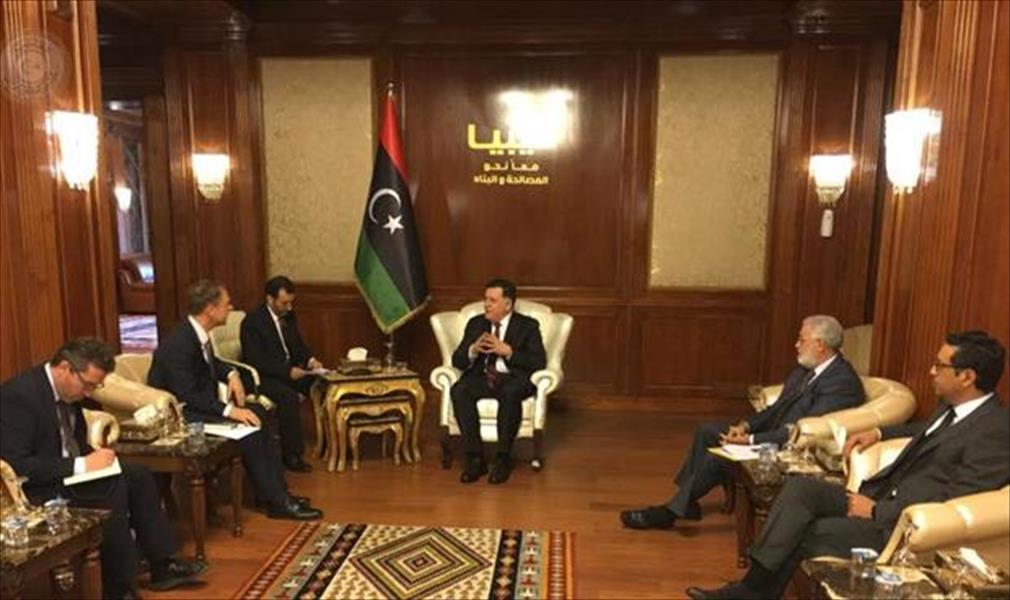 سفير ألمانيا يبلغ السراج رغبة أعضاء من البوندستاج في زيارة ليبيا