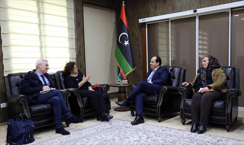 معيتيق يلتقي سفيرة فرنسا لدى ليبيا