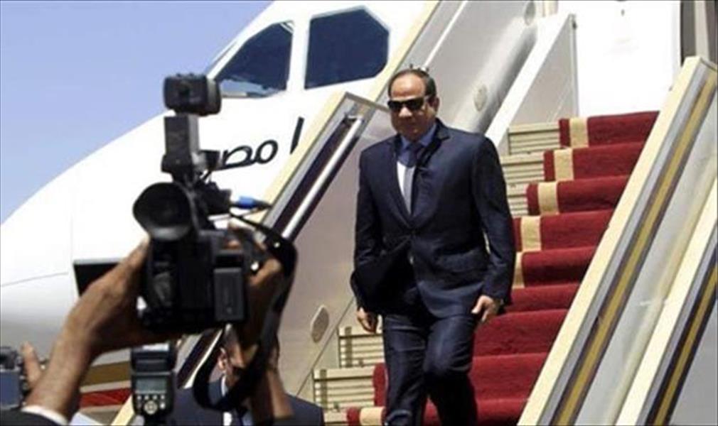 الرئيس المصري يصل الإمارات لبحث العلاقات الثنائية