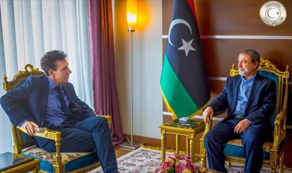 السويحلي يبحث مع السفير الإيطالي تطورات العملية السياسية في ليبيا