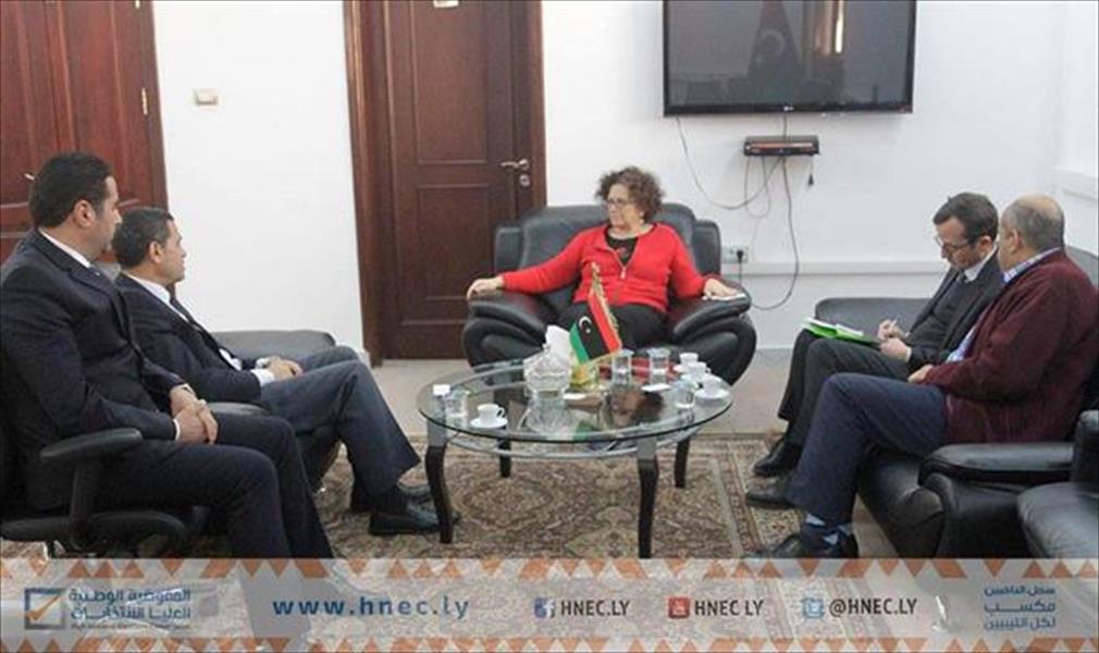 السايح يناقش مع سفيرة فرنسا في ليبيا سير العملية الانتخابية 