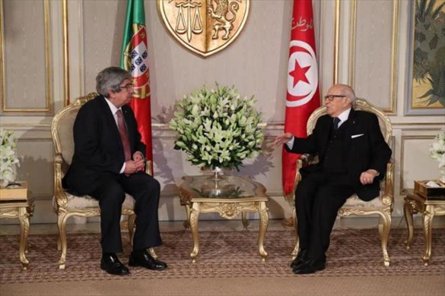 السبسي يبحث مع رئيس البرلمان البرتغالي تطوير العلاقات بين البلدين