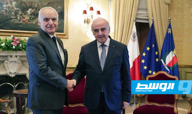 سلامة يناقش مع رئيس مالطا تداعيات الأزمة الليبية على أوروبا ودول الجوار