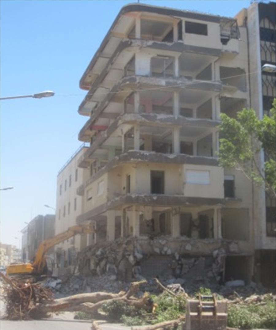 إزالة عمارتي السوسي في بنغازي