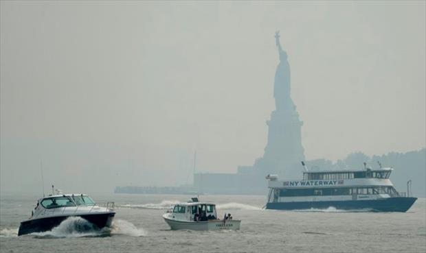 ضباب دخاني يغطي نيويورك لهذا السبب