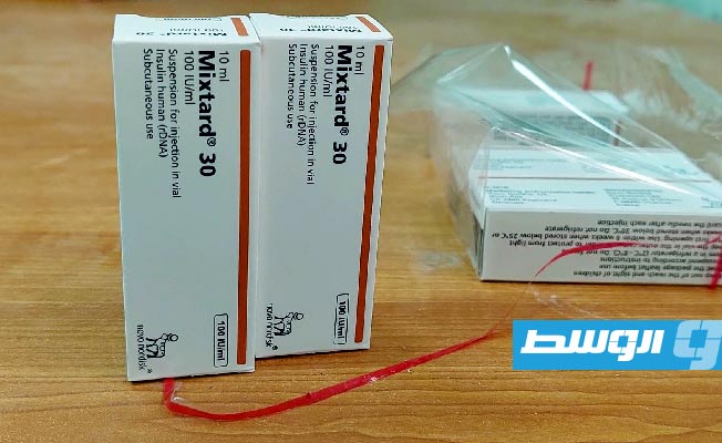 توزيع أدوية الإنسولين على مرضى السكري في بني وليد. (الإنترنت)