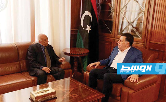 السراج يلتقي الكحيلي المكلف من النواب المجتمعين في طرابلس رئيسا موقتا للمجلس