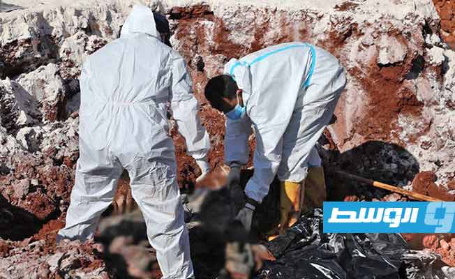 Bodies of 118 flood victims exhumed from Derna's Dhahr Al-Ahmar cemetery to collect DNA samples for identification