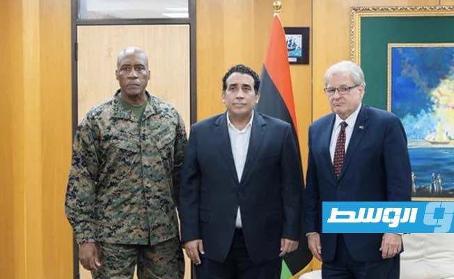 نورلاند وقائد «أفريكوم» يؤكدان للمنفي دعم الولايات المتحدة لجهود الإغاثة الليبية من الفيضانات