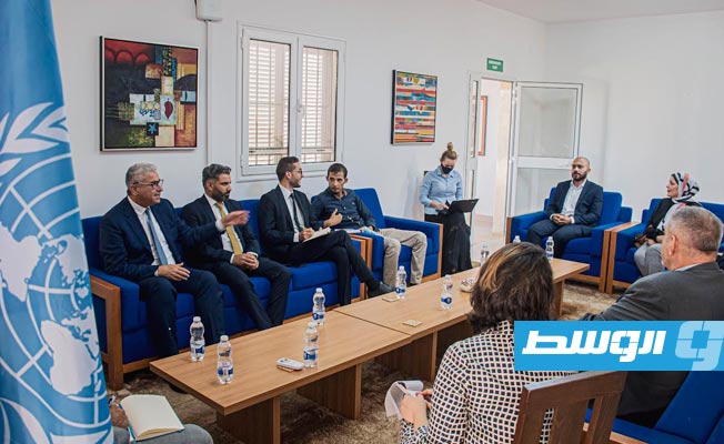 لقاء وزير الداخلية بحكومة الوفاق الوطني السابقة فتحي باشاغا والمبعوث الأممي يان كوبيش في العاصمة طرابلس، 6 سبتمبر 2021. (تويتر)