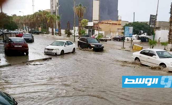 مياه الأمطار تغرق شوارع درنة، 23 أغسطس 2022، (تصوير: طه الديباني)