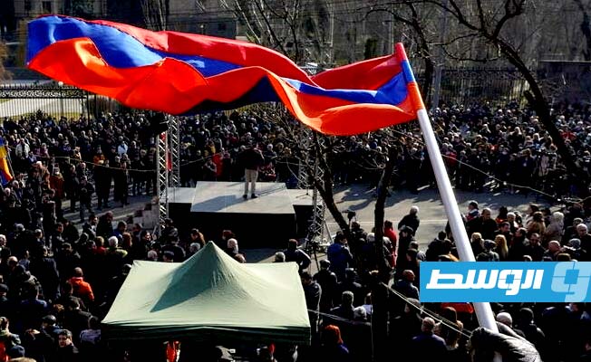 احتجاجات في أرمينيا ضد تقديم تنازلات لأذربيجان حول قره باغ