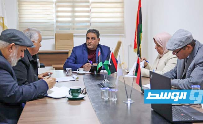 نصية في اجتماع لجنة من المركز الليبي للدراسات المستقبلية، 8 يناير 2023. (مجلس النواب)