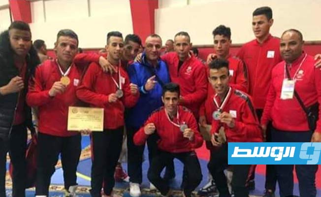 تتويج لاعبو مصر أبطالا للملاكمة العربية، 21 أكتوبر 2023. (موقع اليوم السابع)
