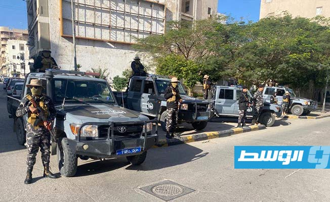 منازل ومحلات في وسط العاصمة طرابلس، 18 يناير 2023. (إدارة العمليات الأمنية)
