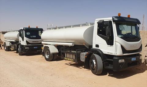 الأمم المتحدة تدعم بلدية امساعد بشاحنات نقل مياه وقمامة