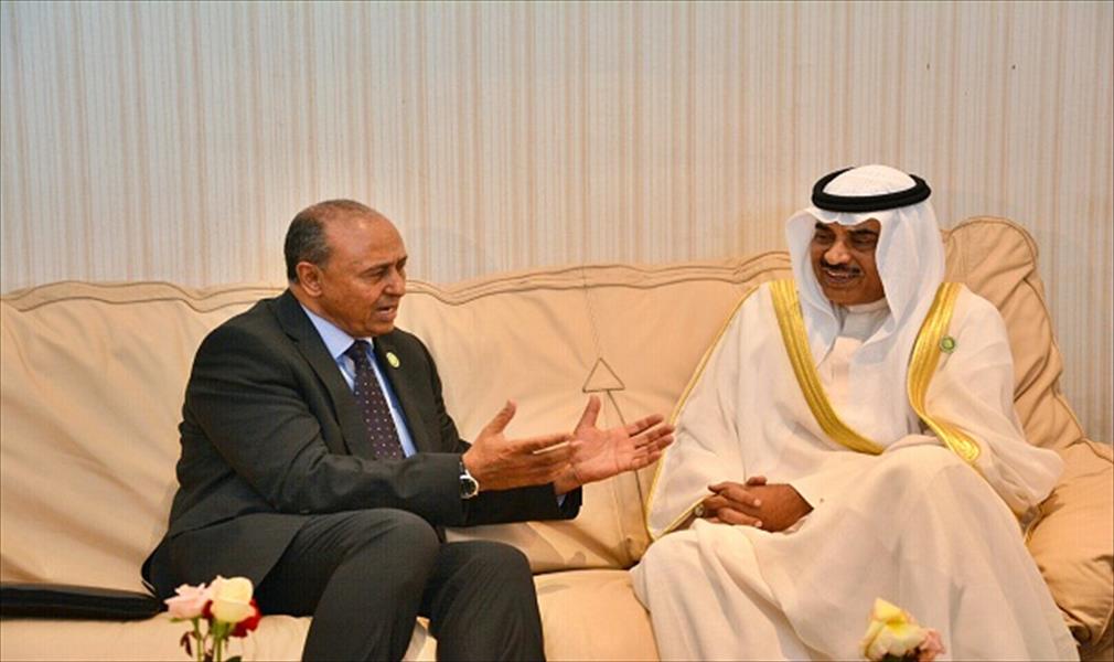عبدالعزيز والصباح يبحثان العلاقات الليبية - الكويتية