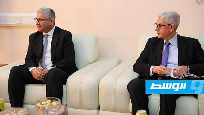باشاغا يستقبل السفير الإيطالي لدى ليبيا رفقة وفد رفيع المستوى