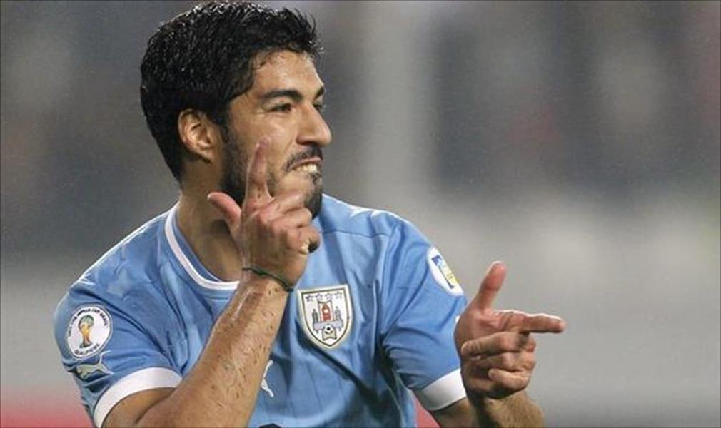 سواريز على رأس قائمة أوروجواي النهائية في كأس العالم