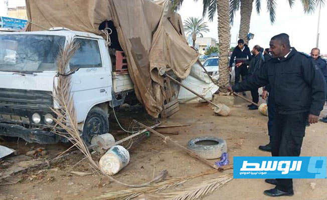 بلدية بنغازي: إزالة جميع الإشغالات على الأرصفة العامة
