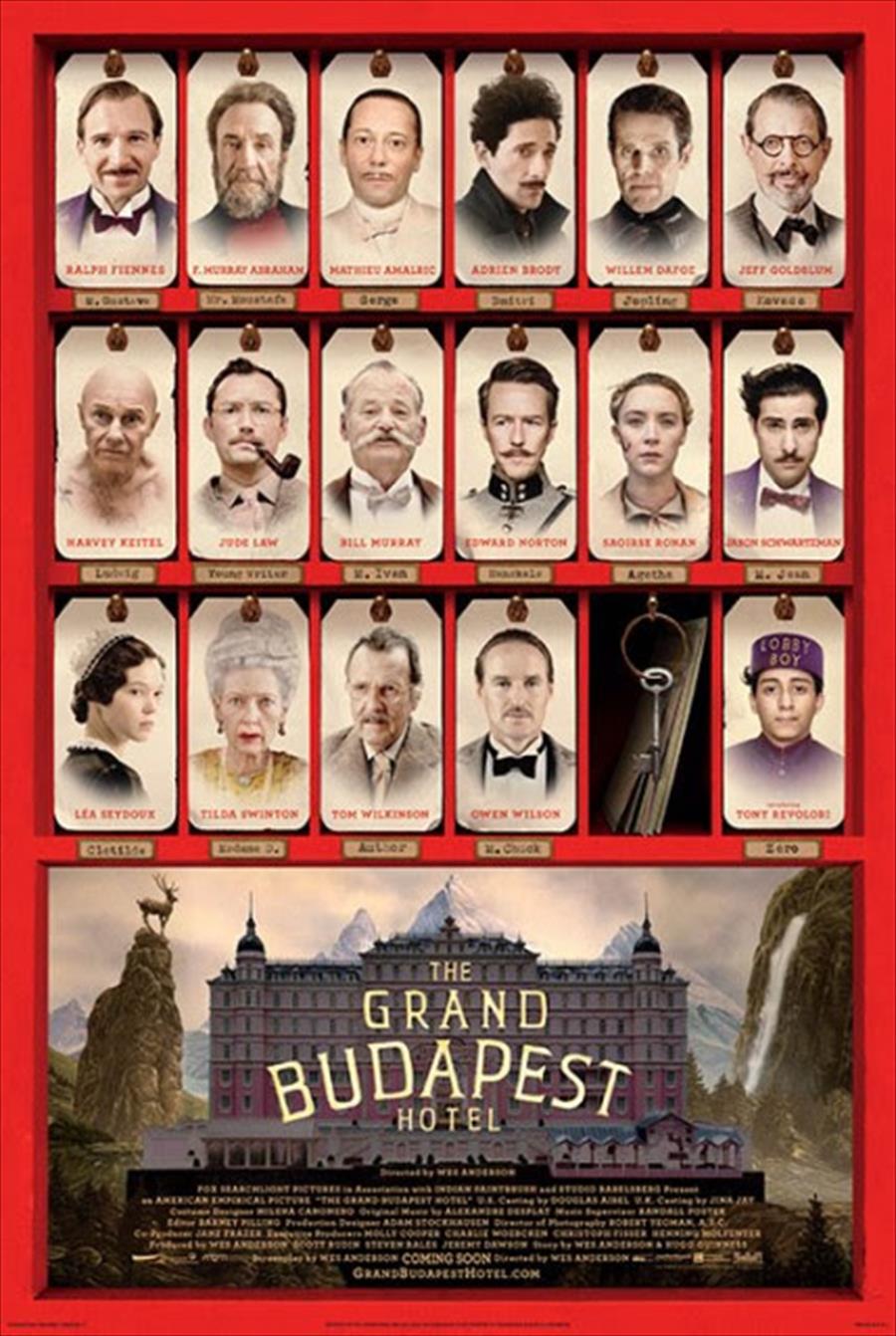 إطلاق The Grand Budapest Hotel في دور العرض