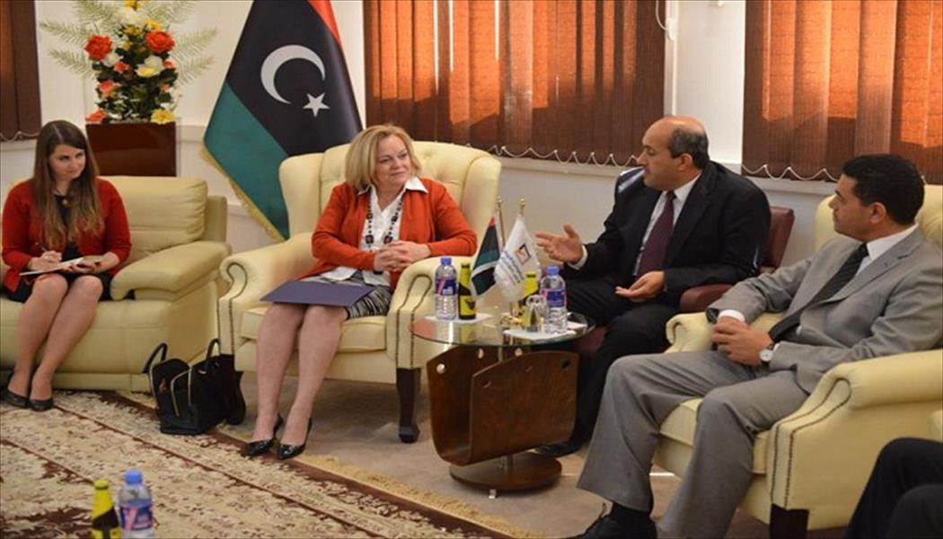 السايح يجتمع وسفيرة أميركا لدى ليبيا بالمفوضية