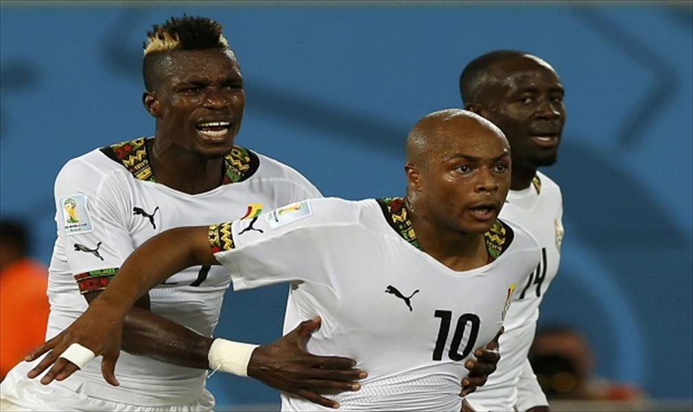لاعبو غانا يلجأون للرقص والغناء قبل موقعة ألمانيا!