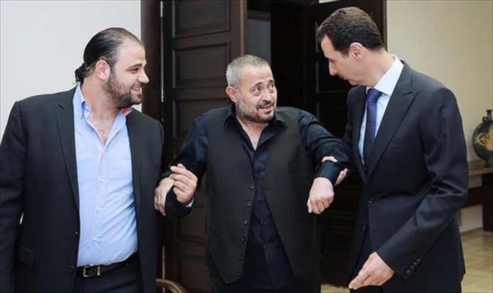 بالصور: جورج وسوف يهنئ الأسد بفوزه بالرئاسة