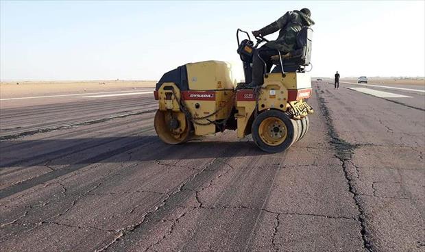 انتهاء أعمال الصيانة بمهبط مطار الكفرة واستئناف الرحلات الجوية الإثنين