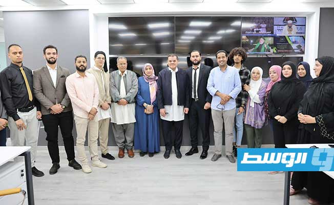 الدبيبة يشارك في حفل إطلاق قناة ليبيا الوطنية بعد تطويرها, 1 أبريل 2022. (حكومة الوحدة الوطنية الموقتة)