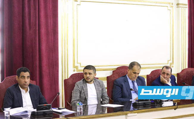 اجتماع الدبيبة مع المسؤولين ببلدية طرابلس المركز، الخميس 7 سبتمبر 2023. (حكومتنا)