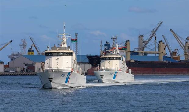 الزروقان يصلان ميناء طرابلس البحري، 8 أكتوبر 2020. (داخلية الوفاق)