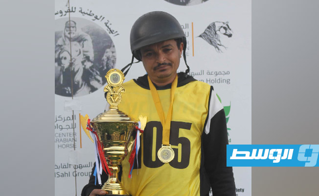 الفارس الليبي فيصل دعباج يتأهل لبطولة العالم (صور)