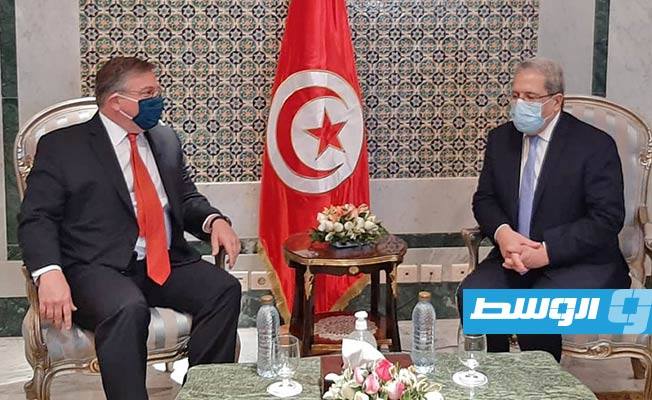 الجرندي لسفير أميركا لدى تونس: تضافر الجهود الدولية ضرورة لإنجاح الحوار الليبي