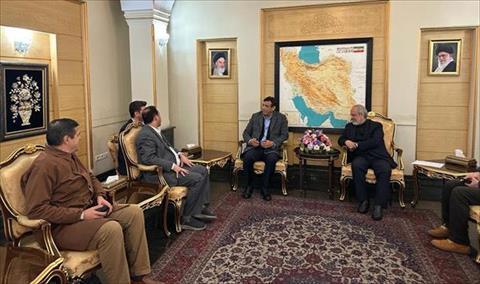 استقبال أبوجناح والوفد المرافق له في طهران، الإثنين 18 ديسمبر 2023. (وزارة الصحة)