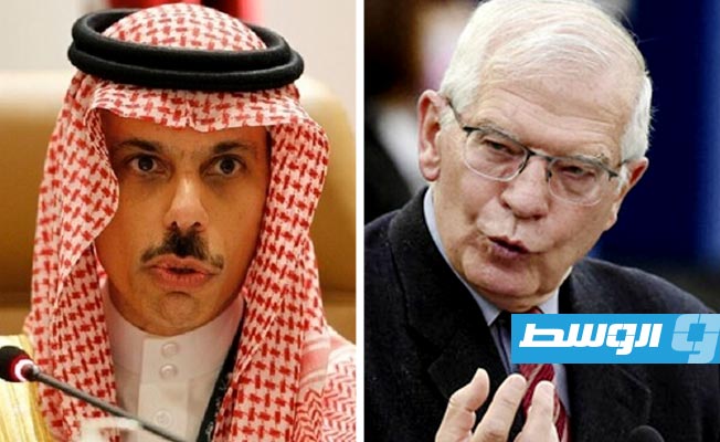وزير الخارجية السعودي يبحث مع بوريل مستجدات مباحثات جدة لإنهاء الصراع السوداني