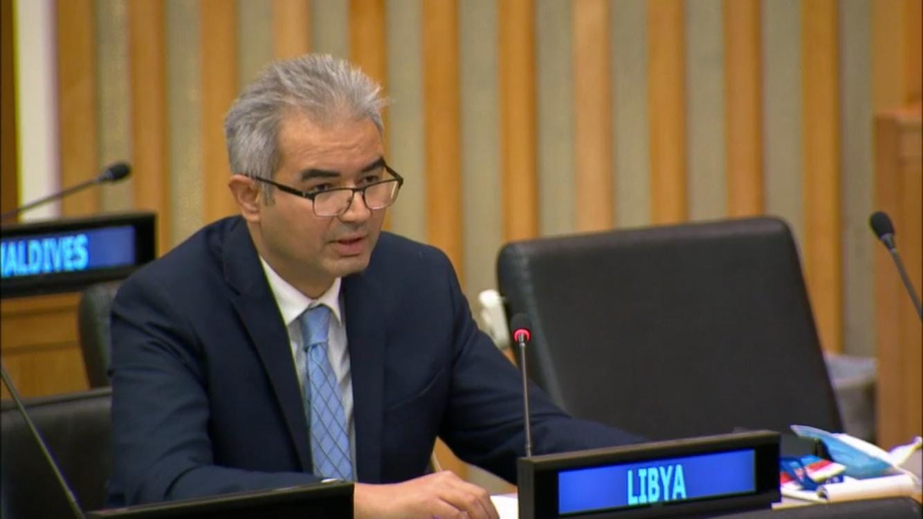 عضو ببعثة ليبيا لدى الأمم المتحدة: ندعم الشعب الفلسطيني في إقامة دولته وعاصمتها القدس