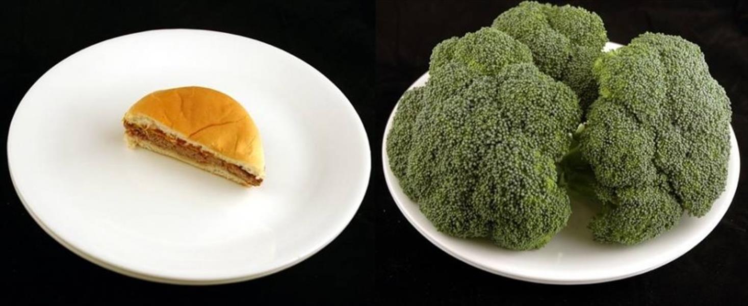 بالصور: طعام صحي يعني كميات أكبر