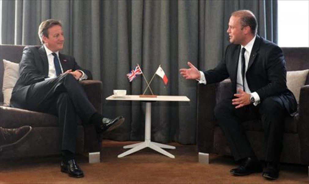 ليبيا محور محادثات رئيسي وزراء مالطا وبريطانيا