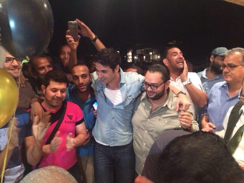 صور أحمد عز يحتفل بعيد ميلاده