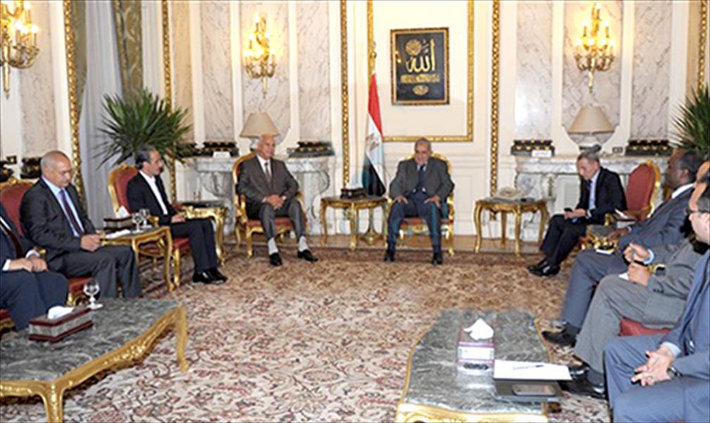 تفاصيل لقاء الوفد الليبي برئيس الحكومة المصرية
