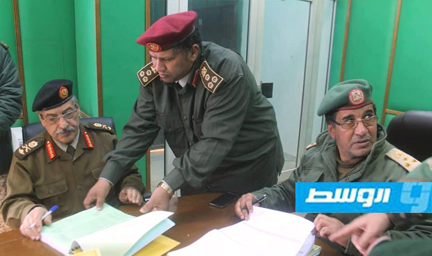 اللواء هاشم بورقعة الكزة يتسلم قيادة منطقة طبرق العسكرية