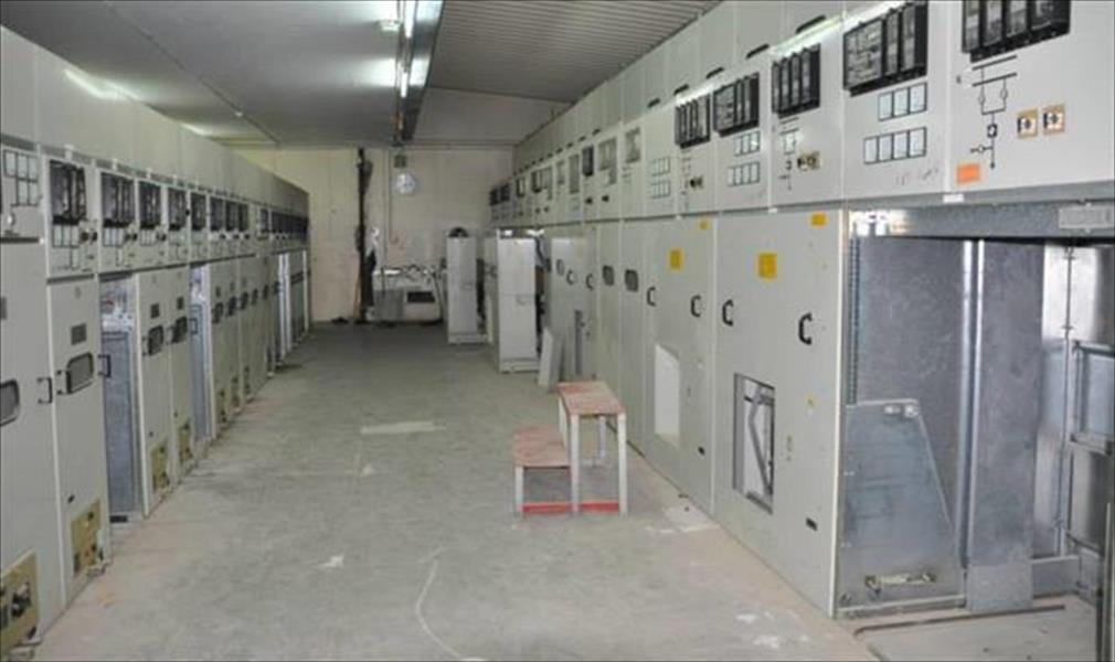 صيانة محطة كهرباء معيتيقة (صور)