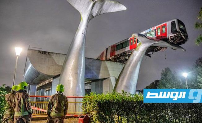 ذيل الحوت العملاق ينقذ قطارا من كارثة في هولندا (فيديو)