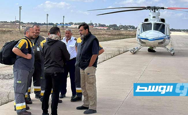 مراسل «قناة الوسط»: فرق طبية من طرابلس تصل مطار الأبرق (فيديو)