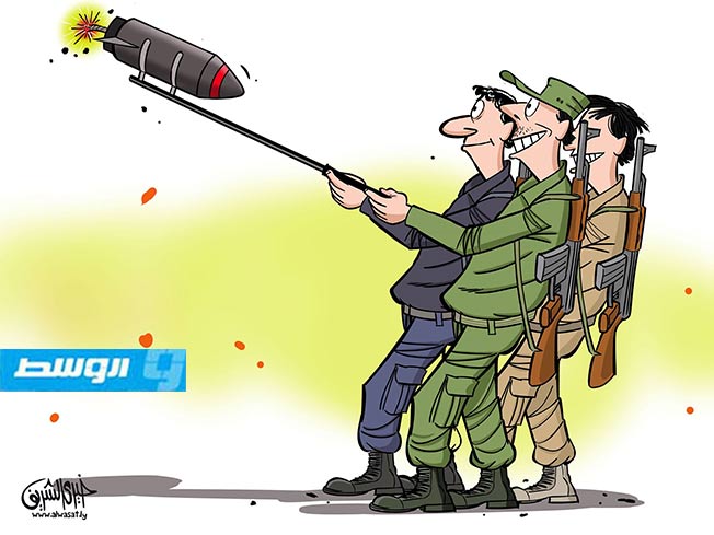 كاركاتير خيري- حروب الليبيين!