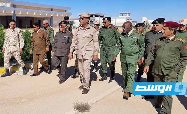 زيارة وفد رئاسة الأركان العامة في طرابلس إلى حامية بني وليد العسكرية، الأربعاء 9 نوفمبر 2022. (حامية بني وليد العسكرية)